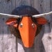 Art Metal Wall Sculpture Longhorn Steer