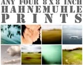 Sale on instant collection of four 8 x 8 inch fine art photographs (you choose images)
