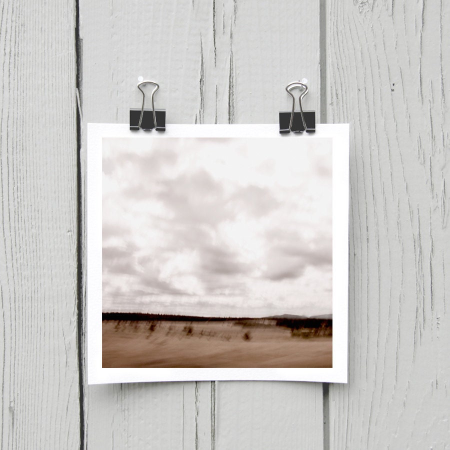 Open edition 5 x 5 inch fine art Hahnemuhle photograph (landscape 042) neutral canadian harvest home decor