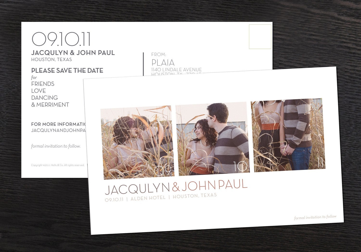 Save the Date Postcard