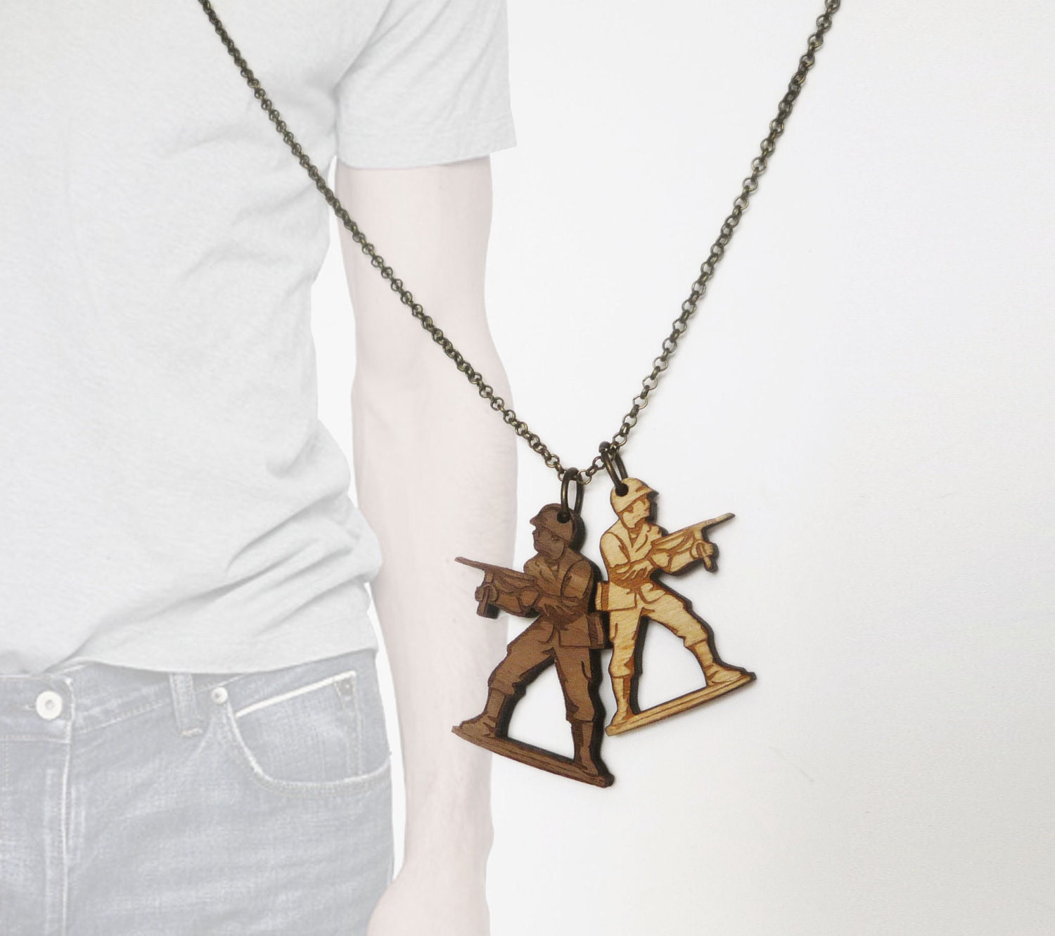 Soldier Necklace (w/ custom engraving)