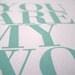Baby Nursery Print, Seafoam You Are My World 8x10 Letterpress Poster (with small type)