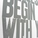 Poster, Gray Baby Nursery, So Many of My Smiles Begin with You Letterpress Print, 11 x 17 Typography