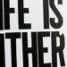 Poster, Black and White Letterpress Print, Travel Theme, Life is Either a Daring Adventure or Nothing, 11 x 17 Typography Sign