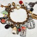 Vintage Treasure Chest Charm Bracelet Pirates of the Caribbean Upcycled Salvage