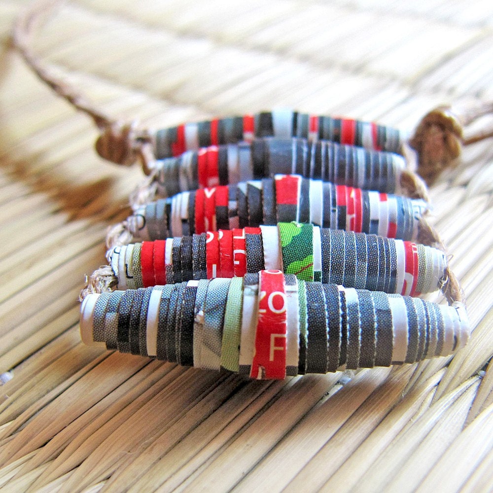 Black pendant necklace Recycled jewelry Upcycled by PaperMelon