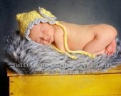 Newborn Baby Hat - Baby Bonnet Hat - Newborn Size - Photography Prop - Pick Your Colors