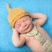 Baby Hat, Newborn Hat, Top Knot Hat, Photography Prop
