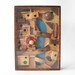 vintage labyrinth maze skill challenge smart toy brain game test educational object art conversation piece home decor wood box