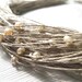Pearl Wedding Necklace Natural Linen Jewelry Mother's Day Gift Cream Rose Peachy Beige Gray Multistrand Summer Bridal Fashion