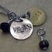 VEGAN or RAW Necklace with Date
