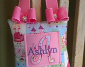 Princess with Bows Tooth Fairy Pillow