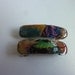 2 1 1/2 inch glossy butterfly hair barrettes