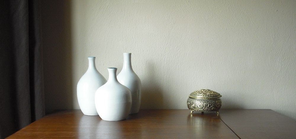 Reserved for Jill Custom Trio Collection of Porcelain Bottles