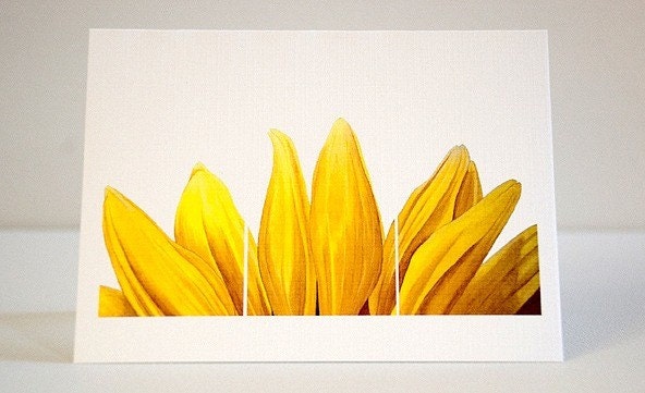 4x5 5 Notecards with envelopes - Sunflower Rising by Eriksdotter