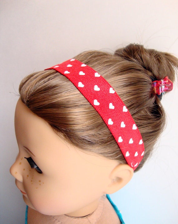 Queen of Hearts headband for American Girl dolls