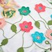 Crochet Flower Garland - French Country Decor