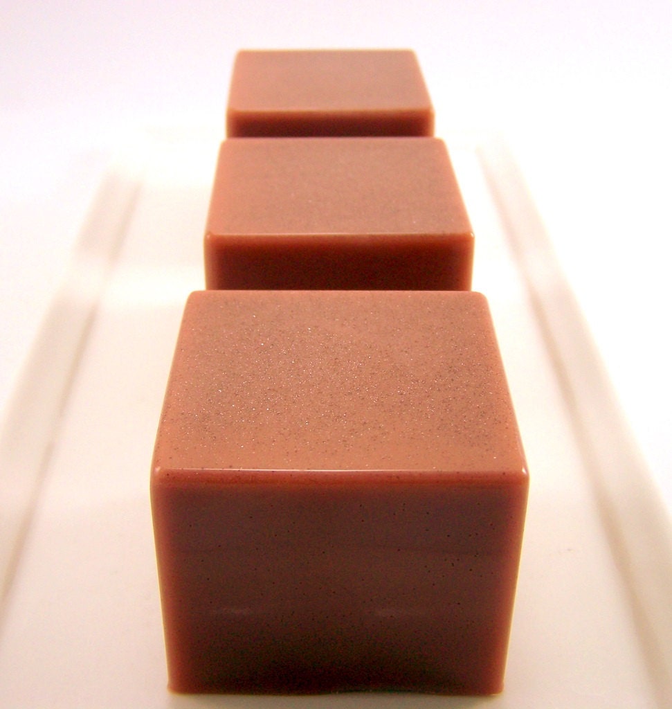 Mens Soap . Bourbon Vanilla (type) Goats Milk Soap Bar Cube