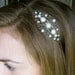 Bridal Headband - vintage inspired, pearl, rhinestone, filigree, antique brass