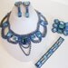 REDUCED Vintage Large Dramatic 1950's Czech Glass Rhinestone Full Parure