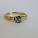 Vintage Deco Diamond Solitaire Engagement Ring 14K Yellow Gold