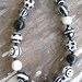 Vintage Black and White Bead Necklace