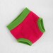 Large Raspberry Anti-Pill Fleece Soaker / Fitted Cloth Diaper Cover, Ready to Ship, Green Pink Magenta