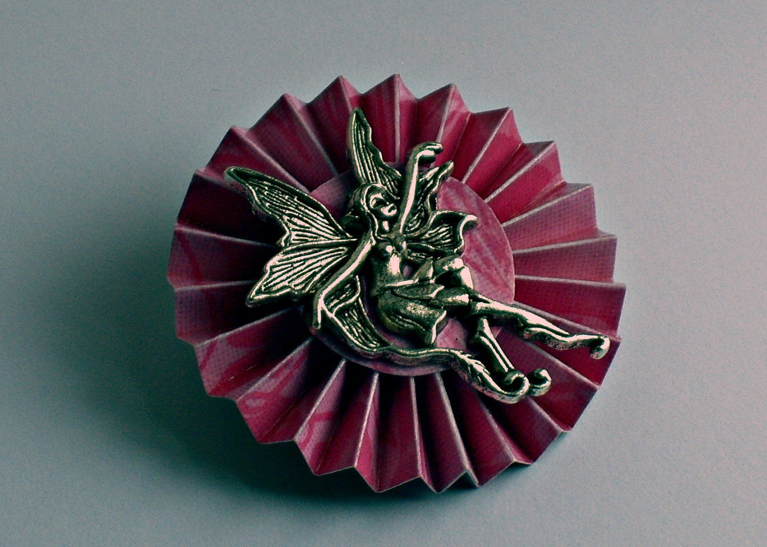 Pink Fairy Brooch, Rosette
