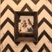Mod Chevron Distressed Wood Picture Frame Black and White, To be featured on The Nate Berkus Show in May