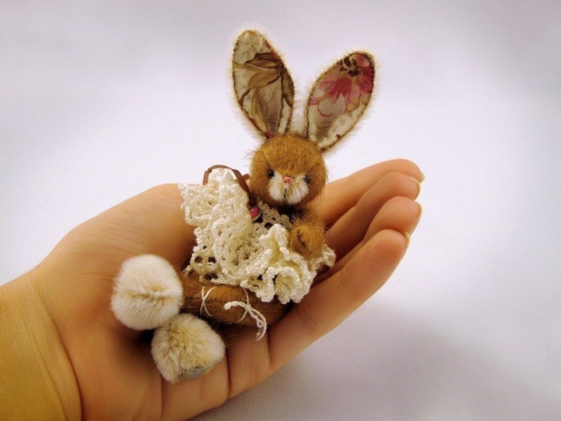 Miniature bunny emailed PDF PATTERN Ballerina by Tatiana Scalozub