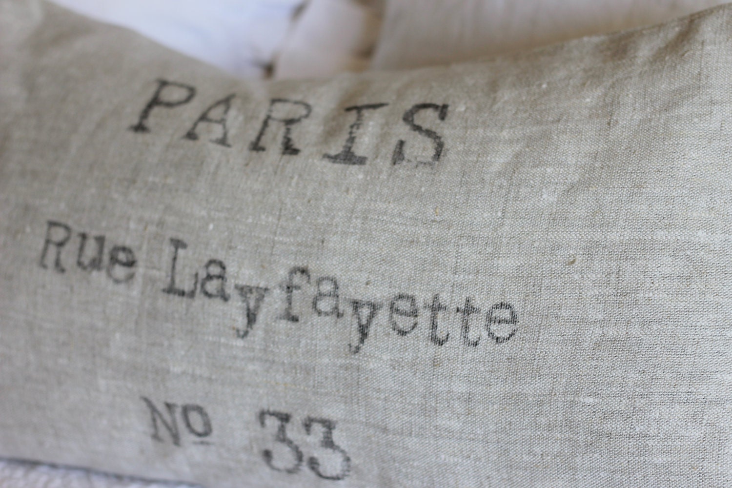 Paris No. 33 Linen Pillow