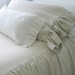 Shabby Chic Pillows The French Prairie Collection Ruffle Pillowcase White Linen