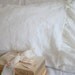 Shabby Chic Pillows The French Prairie Collection Ruffle Pillowcase White Linen