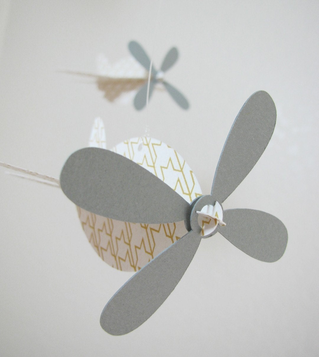 Baby Mobile, Recycled Paper Airplanes