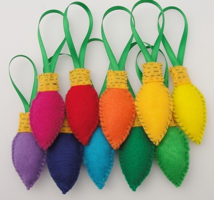 RESERVED for bynadia - Set of 20 Felt Ornaments