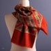 Gift for Men. 1950s Wool Mens Scarf / Burnt Orange