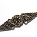 3 Adorable Vintage Buckles Embellishments Small Antiqued Brass Color Metal
