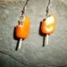 Orange Cream Pop Polymer Clay Earrings