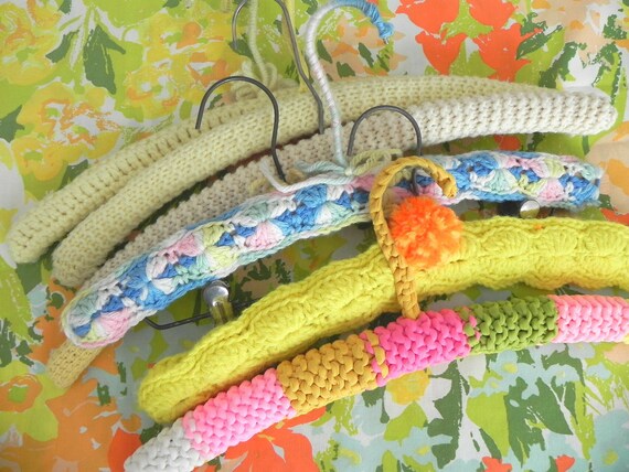 Vintage Crochet Hanger Collection Il_570xn