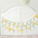 Pastel Vintage Fabric Bunting, Garland, Banner, Pennant Decoration 9 Feet Handmade By A Fête Beckons On Etsy