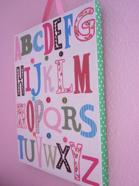 Brooke ABC's Nursery Kids Wall Art