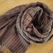 Handwoven Shawl with fringe in Brown