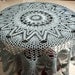 Crochet Doily Mini Tablecloth in Grey