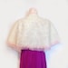 Nuno felted capelet wrap stole -Wedding Rose