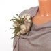 Felted brooch Grey stones Grass under 25