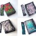 Felted journal notebook cover  Green moss autumn fall  gift under 25
