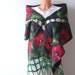 Nuno Felted scarf Poppy flower