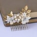 Bridal Hair Accessory - Wedding Hair Comb, Bridal Hair Comb, Spring Summer Shabby Chic Wedding Hair Comb, Vintage White Something Old