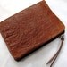 Unisex Leather Wallet - with Bark Texture (Brown only)