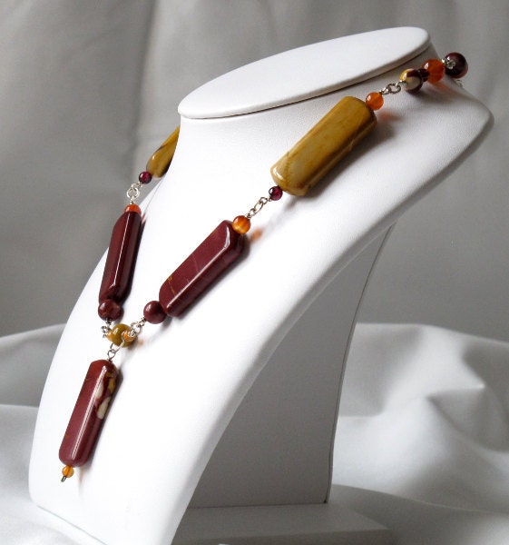 Moukaite necklace
